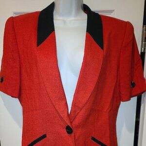 Vintage Caroline Barton Red Blazer
